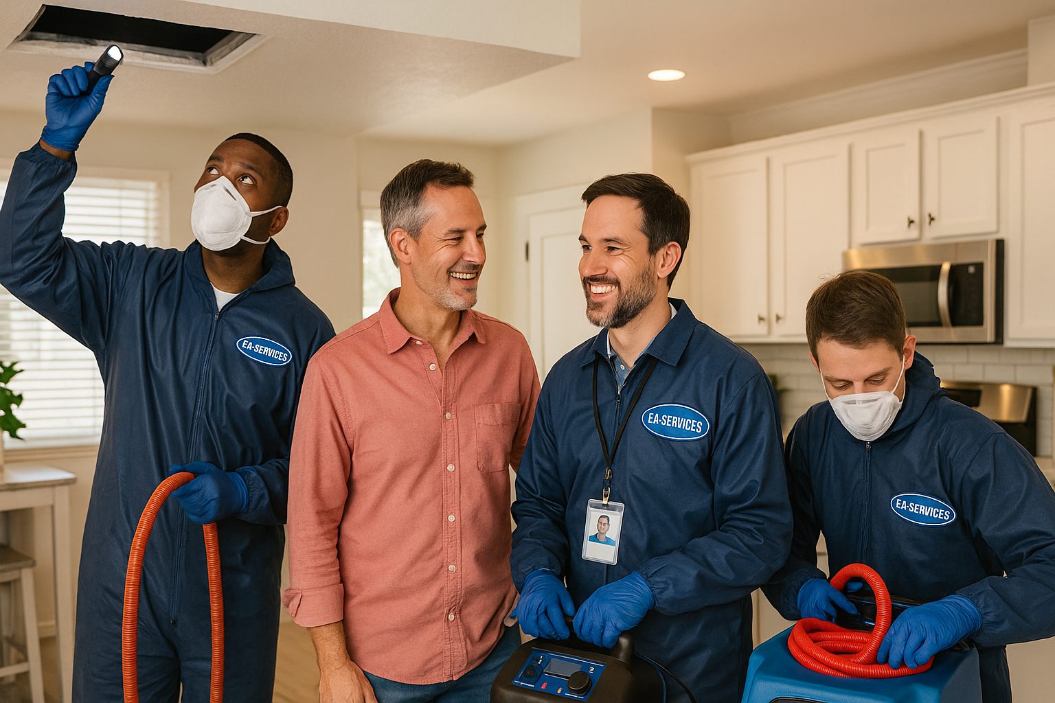 Professional cleaning team working in Queen Creek